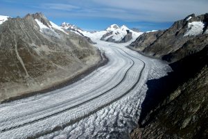 Glacier d’Aletsch vu depuis le sommet de l’Eggishorn