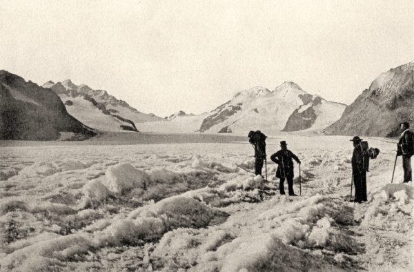 Le prince Roland Bonaparte sur le glacier en 1889