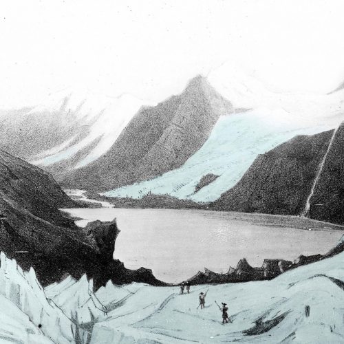 Sur le barrage glaciaire de l'Allalin en 1859