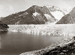 Le lac de Märjelen vers 1920 © S Coutterand