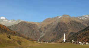 Moraine du village d'Obergesteln