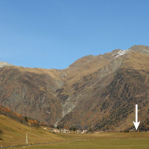 Moraine du village d'Obergesteln