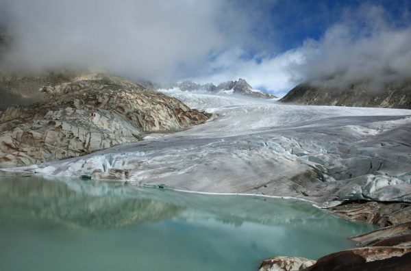 Lac du glacier du Rhône