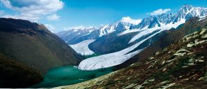 reconstitution de la mer de Glace au Dryas récent ©S. Coutterand, Alpes Magazine