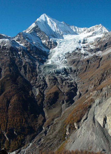 La face nord-est du Weisshorn et le Bisgletscher