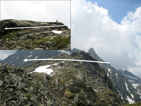 Roches moutonnées à l'Albrunpass