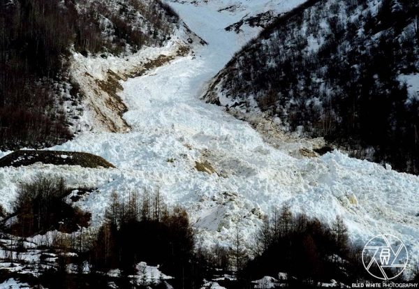 Avalanche du glacier de Taconnaz