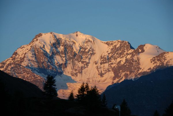 La face Nord du Fletschhorn vue depuis le col du Simplon