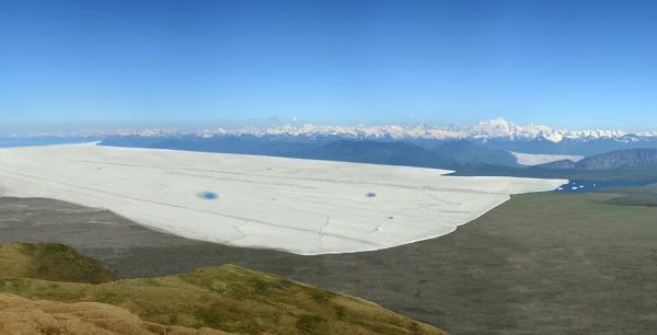 Le bassin lémanique et la région genevoise  au dernier maximum glaciaire ©CNM