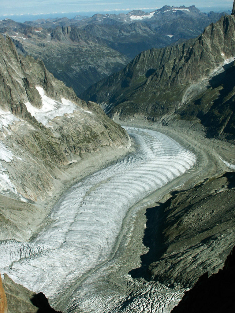 ogives à la Mer de Glace