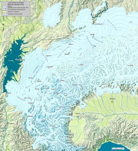 Les Alpes Nord-occidentales au maximum de la glaciation du Riss (MEG)