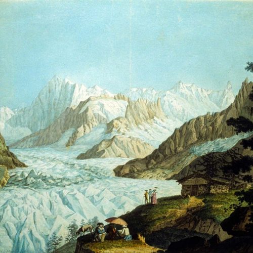 La Mer de Glace par Hackert (1781)