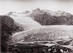 Le glacier du Rhône, 1849, photo Dolfus Ausset © JHV