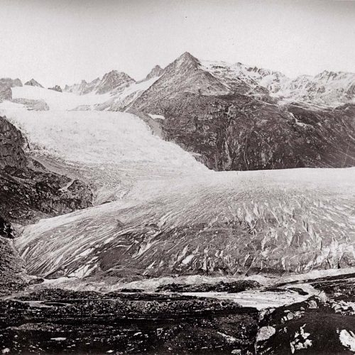 Le glacier du Rhône, 1849, photo Dolfus Ausset © JHV