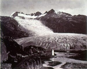 Le glacier du Rhône, 1855, photo Martens ©JHV
