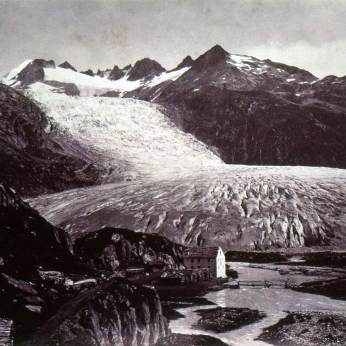 Le glacier du Rhône, 1855, photo Martens ©JHV