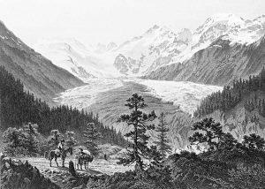 Lithographie du glacier de Morteratsch (1820)